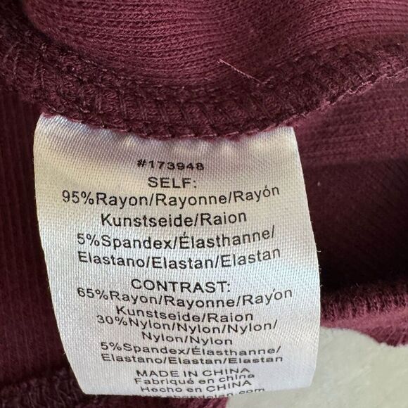 Anthropologie Dolan Left Coast Collection Ruffled V-Neck Top blouse ribbed M - Picture 5 of 7